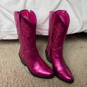 Steve Madden Hot Pink Cowboy Boots